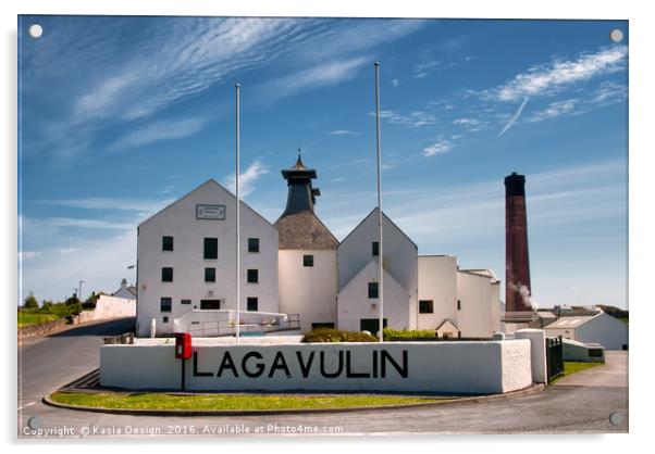 Lagavulin Distillery, Isle of Islay, Scotland Acrylic by Kasia Design
