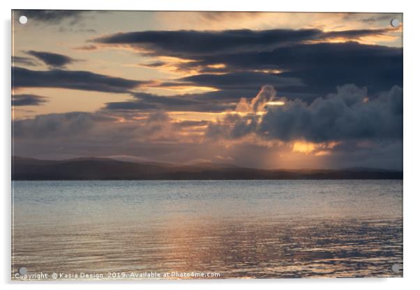 Loch Indaal Sunrise, Port Charlotte, Islay Acrylic by Kasia Design