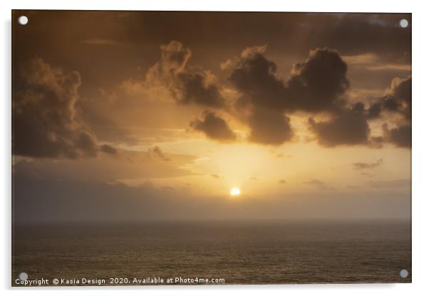 Atlantic Sunset, Tenerife Acrylic by Kasia Design
