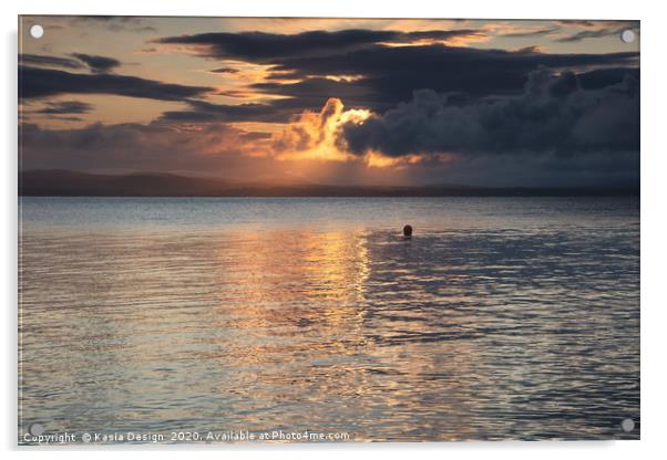 Islay: Port Charlotte Rays of Sunlight Acrylic by Kasia Design