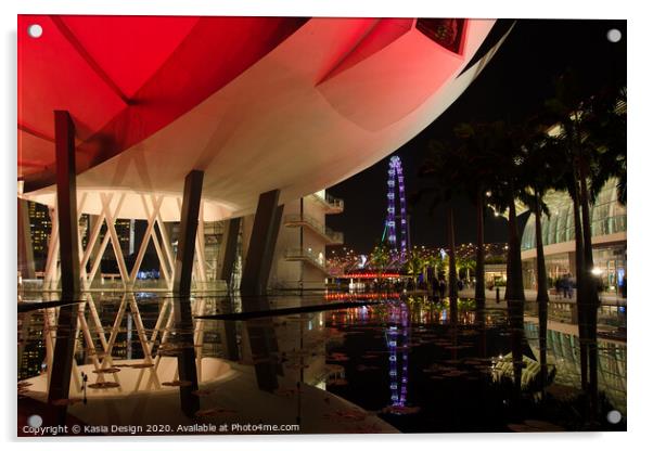 Singapore: Under the Lotus Acrylic by Kasia Design