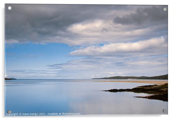 Luskentyre Bay, Isle of Harris, Scotland Acrylic by Kasia Design