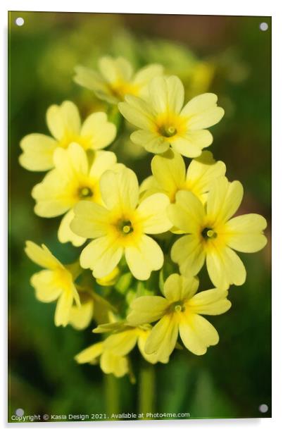 A Touch of Spring - Cowslip Acrylic by Kasia Design