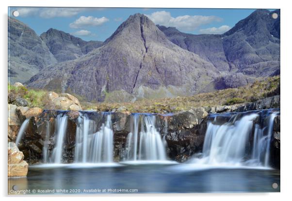 The Fairy Pools, Isle of Skye Acrylic by Rosalind White