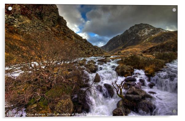 Tryfan Acrylic by Clive Ashton