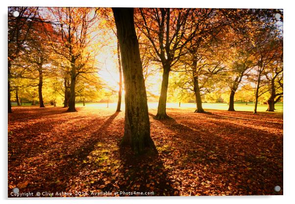 Autumn Glory Acrylic by Clive Ashton
