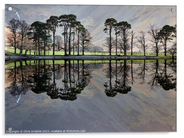 Buttermere reflections Acrylic by Chris Drabble