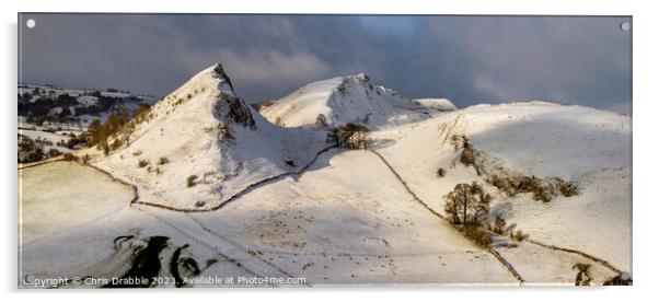 Parkhouse Hill in Winter (2) Acrylic by Chris Drabble