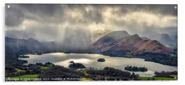 Derwent Water from Latrigg (revisited) Acrylic by Chris Drabble