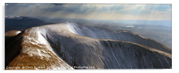 Winter in the Howgills                             Acrylic by Chris Drabble