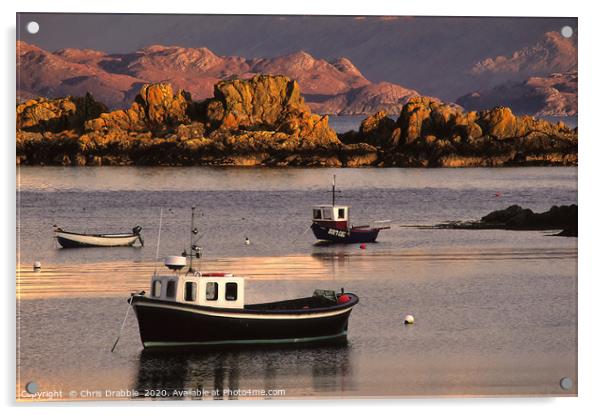 Boats at Armadale harbour Acrylic by Chris Drabble