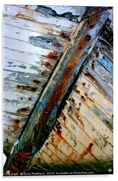 Gannel Wreck Acrylic by Dave Matthews