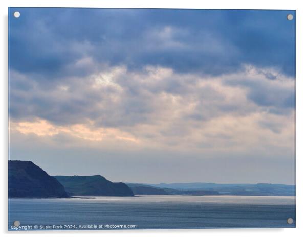 Winter Morning Moods of the Dorset Coastline in Ja Acrylic by Susie Peek