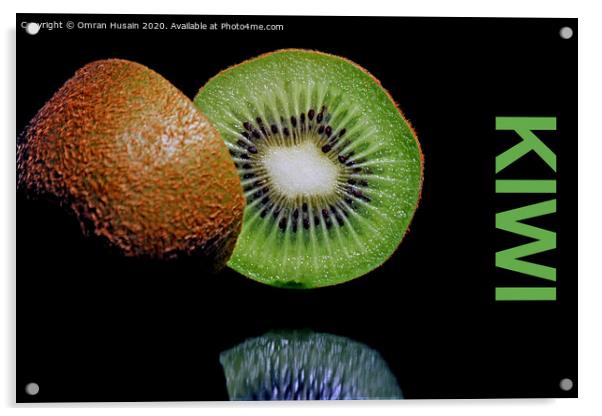 Green Kiwi Acrylic by Omran Husain