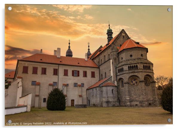 View at the Basilica of St.Procopius in Trebic - Czechia Acrylic by Sergey Fedoskin
