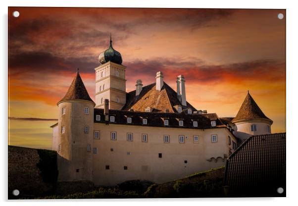 Schonbuhel castle, Lower Austria Acrylic by Sergey Fedoskin
