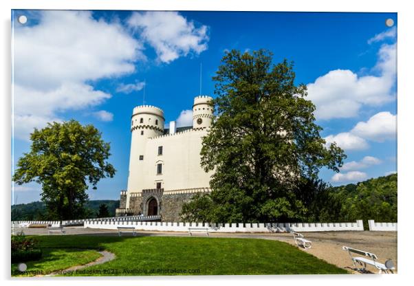Orlik castle. Acrylic by Sergey Fedoskin