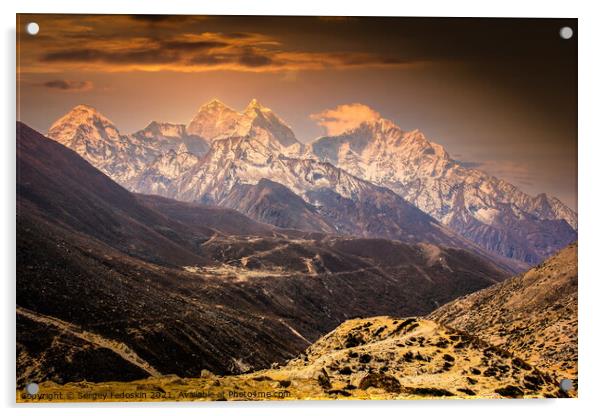 Himalayas. Acrylic by Sergey Fedoskin