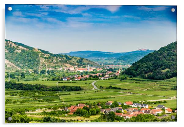 Landscape of Wachau valley. Acrylic by Sergey Fedoskin
