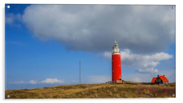          A lighthouse in Holland                   Acrylic by Hamperium Photography