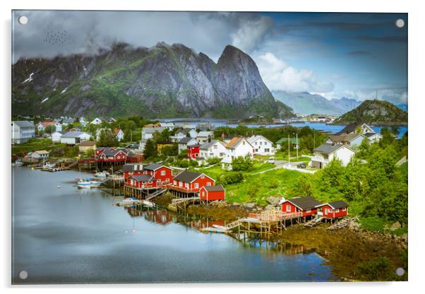 Reine Lofoten Acrylic by Hamperium Photography