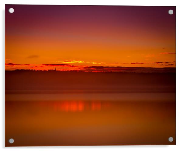 Swedish sunrise Acrylic by Hamperium Photography