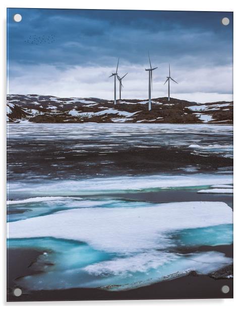 Wind turbines Acrylic by Hamperium Photography