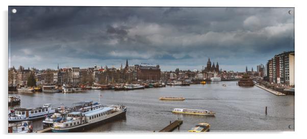 City of Amsterdam Acrylic by Hamperium Photography