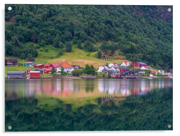 Reflections Sogndal Acrylic by Hamperium Photography