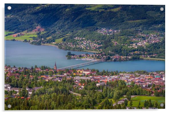 City of Lillehammer in Norway Acrylic by Hamperium Photography