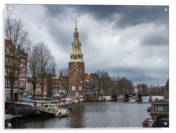 Canals of Amsterdam Acrylic by Hamperium Photography