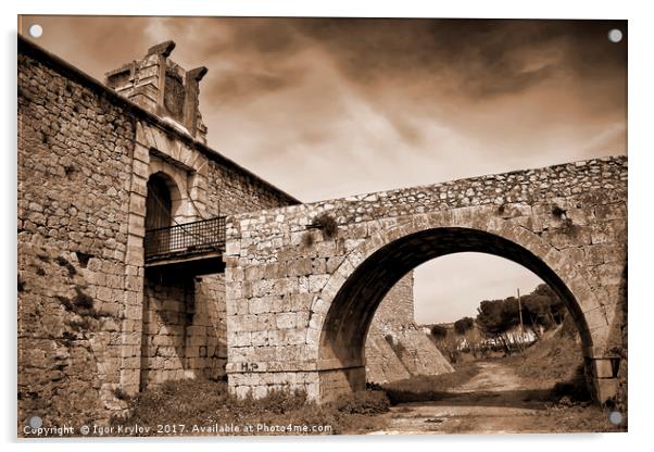 Castle of Chinchon Acrylic by Igor Krylov