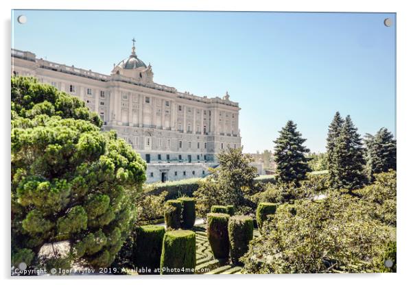 Royal palace in Madrid Acrylic by Igor Krylov