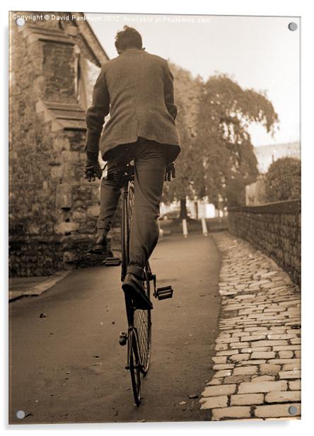 Nostalgic Rides (Sepia). Acrylic by David Pankhurst