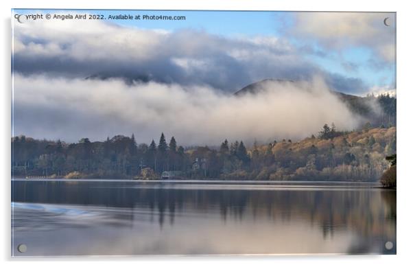 Derwentwater. Acrylic by Angela Aird