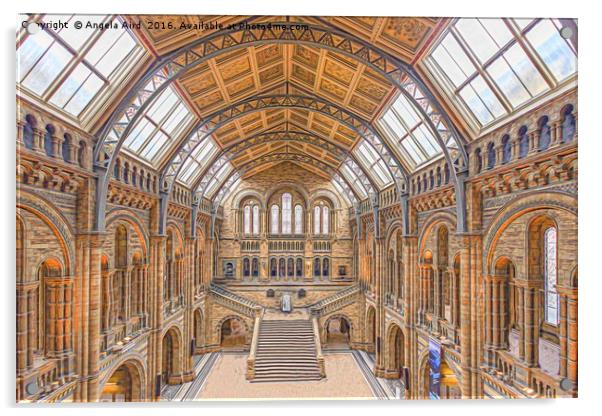 Natural History Museum Acrylic by Angela Aird