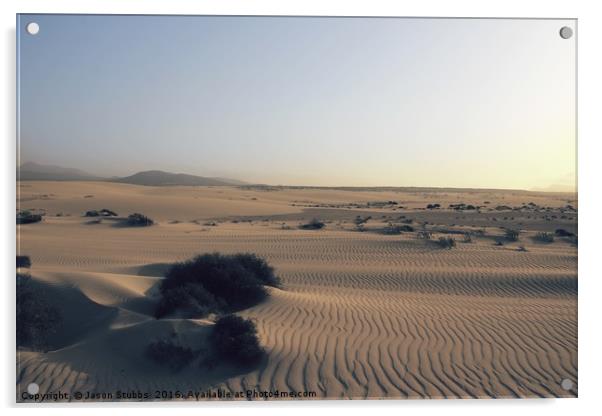 Sand Dunes Acrylic by Jason Stubbs