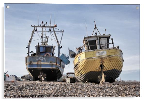 Fishing Fleet Acrylic by Jason Stubbs