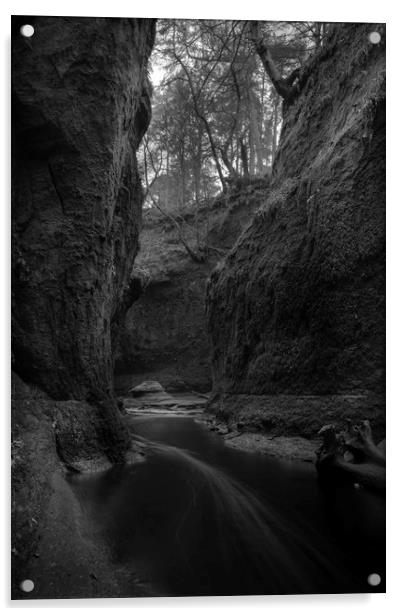 The Devils Pulpit Acrylic by Samuel Kerr