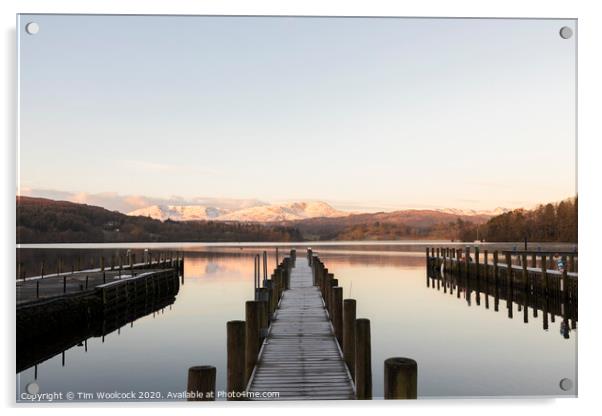 White Cross Bay, Lake Windermere, Cumbria, England Acrylic by Tim Woolcock