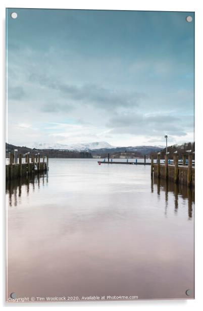 White Cross Bay, Lake Windermere, Cumbria, England Acrylic by Tim Woolcock