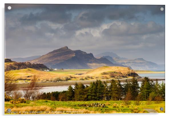 Trotternish Ridge, Isle of Skye, Scotland Acrylic by Mark Greenwood