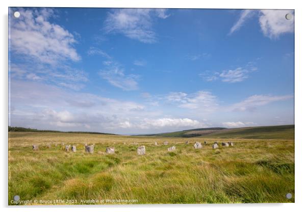Grey Wethers Stone Circle Acrylic by Bruce Little