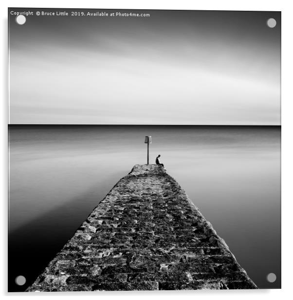 Serenity on Dawlish Pier Acrylic by Bruce Little