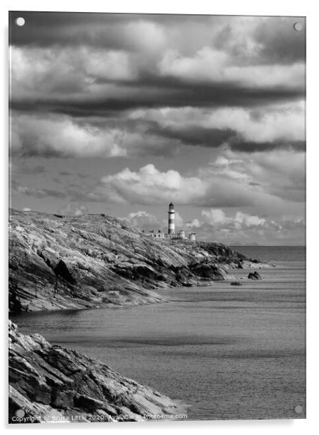 Eilean Glas Lighthouse Acrylic by Bruce Little
