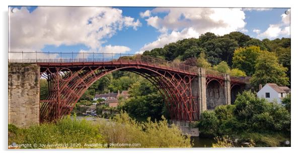 The Iron Bridge at Ironbridge, Shropshire Acrylic by Joy Newbould