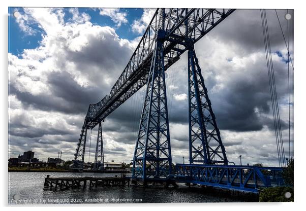 Tees Transporter Bridge  Acrylic by Joy Newbould