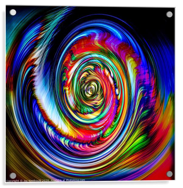 Multicoloured Abstract Digital Art  Acrylic by Joy Newbould