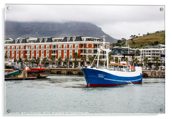 Waterfront Harbour Cape Town Acrylic by Karl Daniels