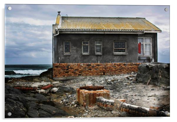 Old House Robben Island Acrylic by Karl Daniels